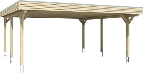 SKANHOLZ Carport Spessart in Beige, B/T: 611 x 604 cm, Firsthöhe: 258 cm - Bild 1