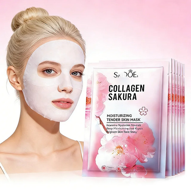 Sadoer Sakura Gesichtsmaske mit Kollagen - Bild 1