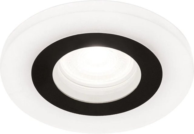 Orion Leuchten Einbaustrahler GU10 Schwarz mit Ring in Acryl, Durchmesser: 11 cm - Bild 1