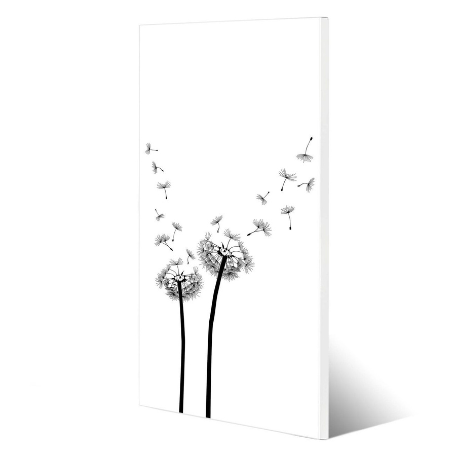 banjado Metall Magnettafel Pusteblume Hochformat, Magnetwand mit Motiv, Breite: 37 cm, Höhe: 78 cm - Bild 1