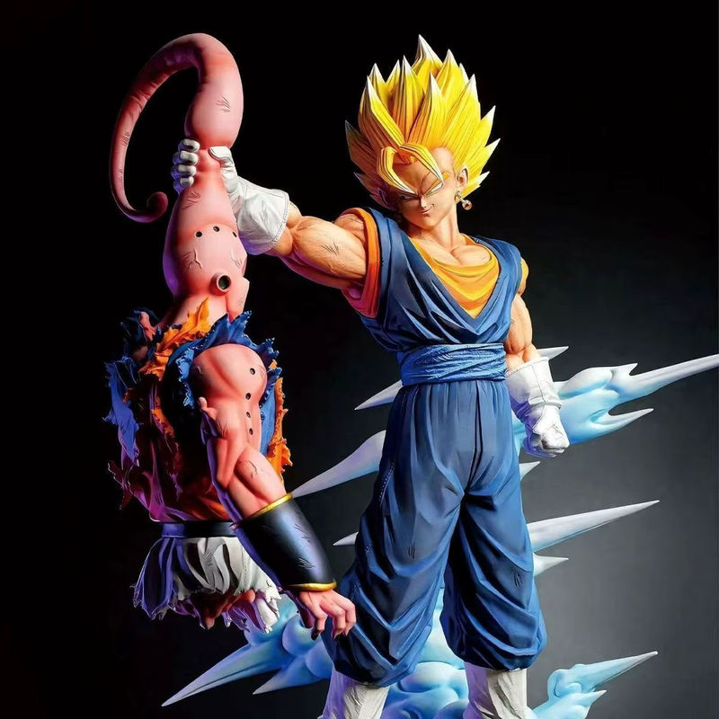 Bandai Dragon Ball Z Sammlerfigur Majin Buu vs. Vegetto PVC Statue, mehrfarbig, Höhe: 33 cm - Bild 5