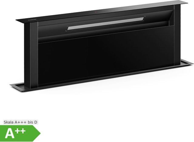 Klarstein Velaire Downdraft-System in Schwarz, Einbau-Dunstabzugshaube mit 906 m³/h und Energieklasse A++ - Bild 1