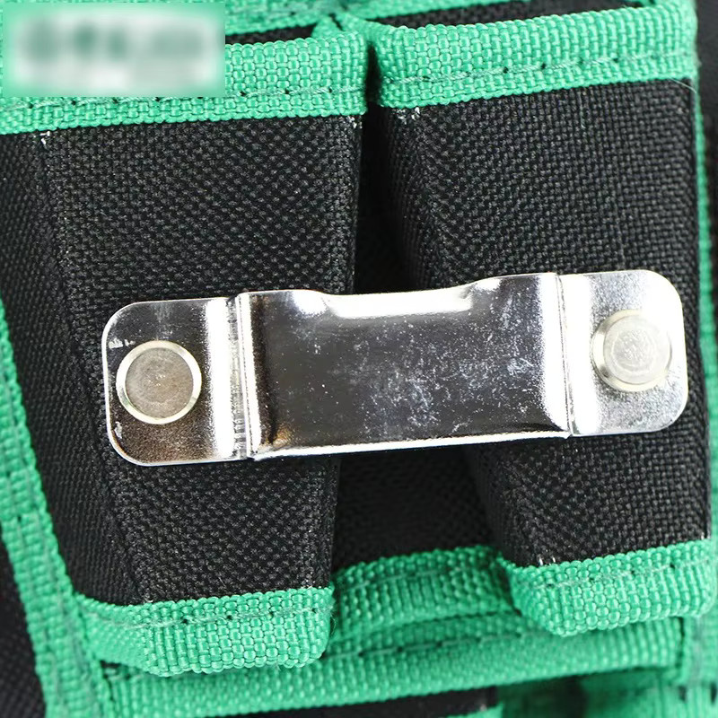 LAOA Multifunktions Elektriker Werkzeugtasche aus wasserdichtem 600D Material in Grün, B/T/H: 25,0 x 11,5 x 7,5 cm - Bild 3