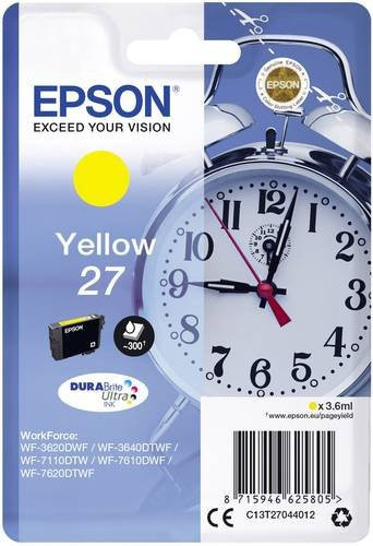Epson Original T2704 Tintenpatrone Gelb C13T27044012 für Inkjet-Drucker - Bild 1