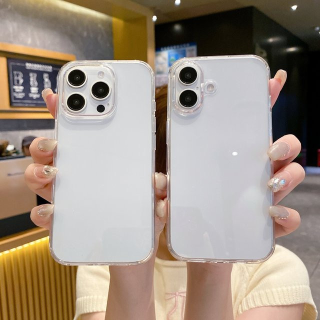 NYFundas Kristallklare Handyhülle mit Anti-Gelb-Effekt für iPhone 16 Pro Max, 15 Plus, 14, 13, 12, 11, SE, Transparent - Bild 1