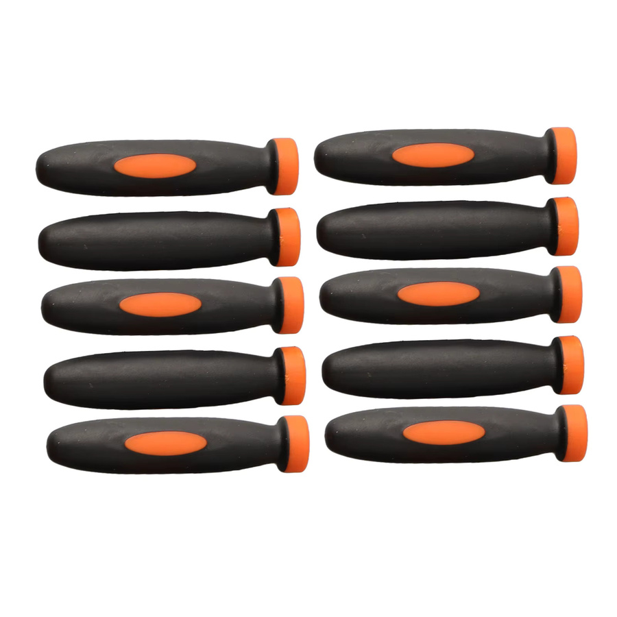 10 Stück Gummifeilen-Griffe von VIBRATITE in Schwarz mit 3 mm Lochdurchmesser und 2,36 Zoll Durchmesser - Bild 3