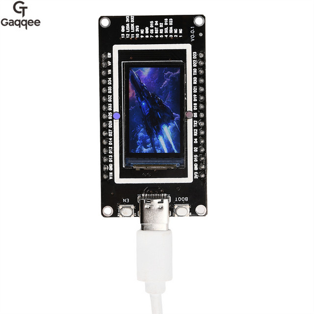 diymore ESP32 Entwicklungsboard mit 1,14 Zoll und 1,9 Zoll LCD-Bildschirm, Wifi und Bluetooth, Typ-C Anschluss, Schwarz - Bild 1