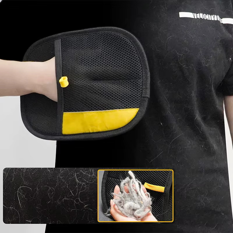 JETTING Elektrostatische Tierhaar-Entferner-Handschuhe zur Tierpflege in Schwarz - Bild 2