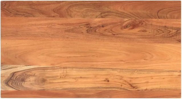 vidaXL Tischplatte aus Akazien-Massivholz in Braun, Rechteckig, B/T/H: 110 x 50 x 3,8 cm - Bild 1