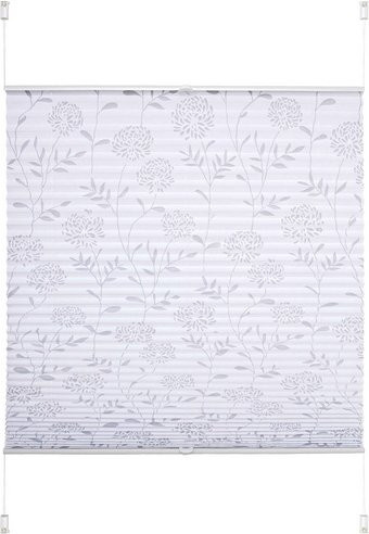 LIEDECO Klemmfix Plissee in Weiss, B: 110 cm, H: 130 cm - Bild 1