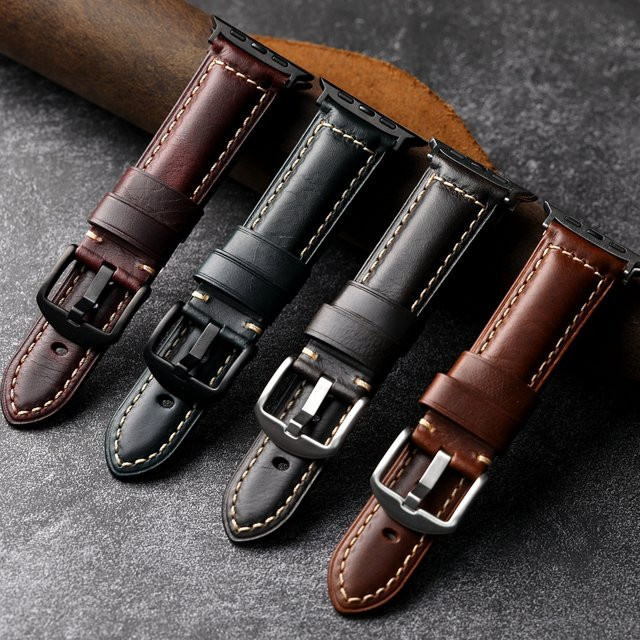 Raystray Uhrenarmband Wachsleder, Herren, Braun - Bild 1