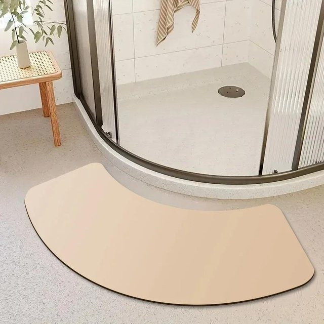Lodestar Badezimmerbodenmatte beige, rutschfest und wasserabsorbierend, B/L: 40 x 100 cm - Bild 1