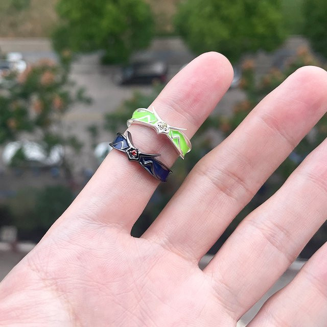 Brdwn Ring-Set, Silber, Kristall, Unisex - Bild 1