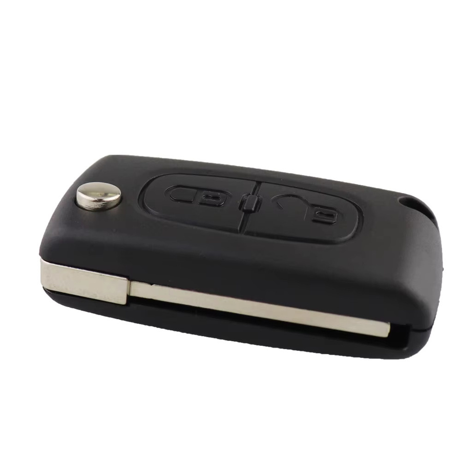 YIQIXIN Autoschlüssel Fernbedienung mit 2 Tasten, 433 MHz, ID46 PCF7961 Chip, Schwarz, passend für Peugeot 207 307 308 407 607 und Citroen C2 C3 C4 Berlingo Picasso - Bild 3