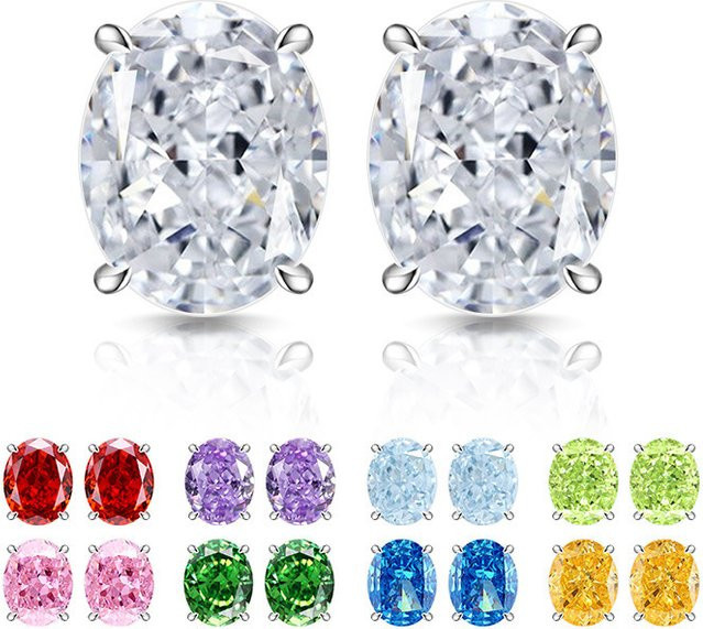 Ohrstecker 925 Silber, Diamant, Damen - Bild 1