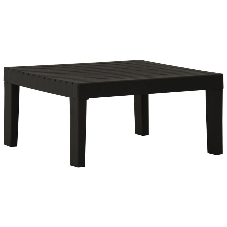 Furnicato Lounge-Gartentisch aus Kunststoff in Grau, B/T/H: 65 x 33 x 65 cm - Bild 2