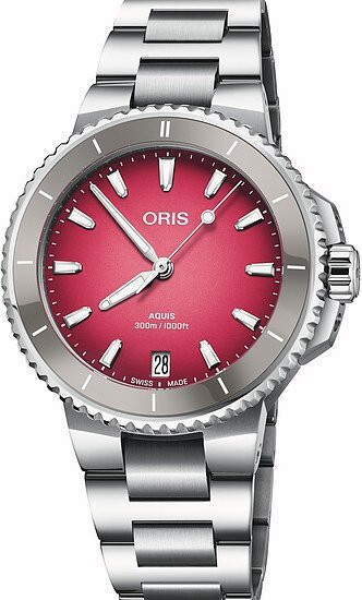 Oris Taucheruhr, Automatik, Edelstahl, 36,5 mm, Damen - Bild 1