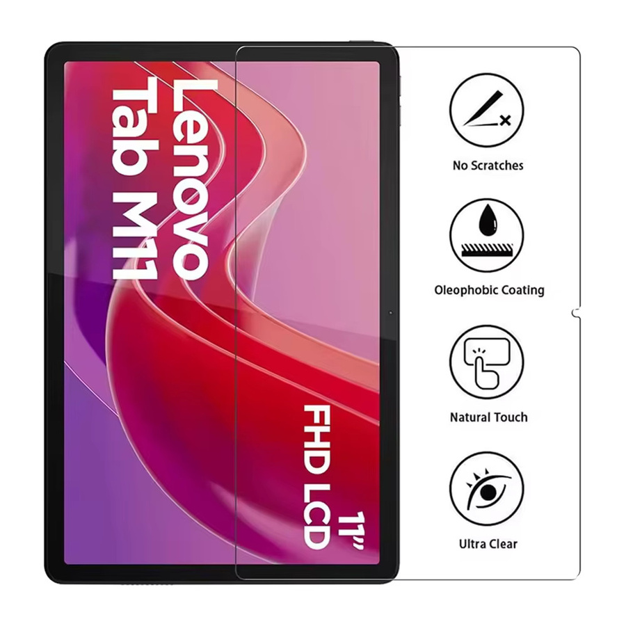 Lenovo Tab M11 11 Zoll 2024 Displayschutzfolie aus 9H gehärtetem Glas, transparent, kratzfest und anti-fingerabdruck - Bild 2