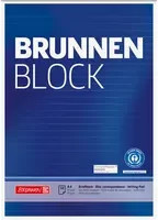 Brunnen Briefblock Recycling DIN A4 liniert blau weiß - Bild 1