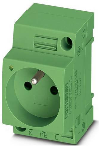 Phoenix Contact Steckdose EO-E/UT/SH/LED/GN Grün H x B x T: 7,5 x 5,92 x 4,5 cm - Bild 1