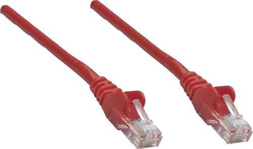Intellinet RJ45 Patchkabel CAT 6 U/UTP Ethernet/LAN Rot, Länge: 0,25 m - Bild 1