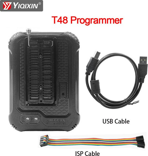 XGecu T48 TL866-3G V12,67 USB Universal Programmierer in Schwarz für SPI, Nor, NAND Flash, BIOS, MCU, EEPROM, AVR und PIC mit Unterstützung für 31000 IC Chips - Bild 1