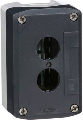 Schneider Electric XALD02H7 Leergehäuse aus Kunststoff in Schwarz für die Oberflächenmontage - Bild 1