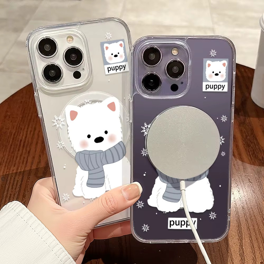 Transparente magnetische Silikon Handyhülle für iPhone 11 12 13 14 15 16 17 Pro Max und Air stoßfestes Cover - Bild 3