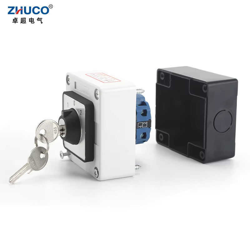 ZHUCO Universal-Nockenschalter SZW26/LW26-20 1-Phasen 20A mit wasserdichter und staubdichter Box - Bild 2