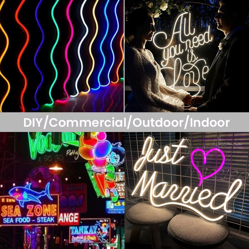 RAZEND LED-Neonstreifen RGB Multicolour, wasserdichte Silikon-Lichterkette für Heimdekoration, DC 12 V 24 V - Bild 6