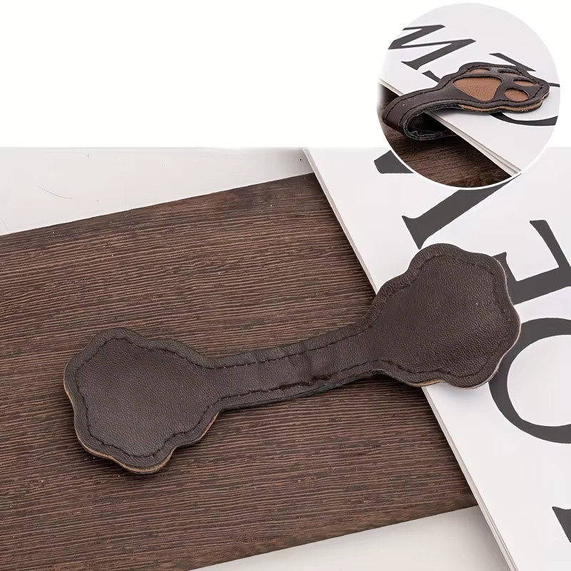Magnetisches Lesezeichen mit Tierpfoten-Design in Braun für Bücher und Tagebücher - Bild 4