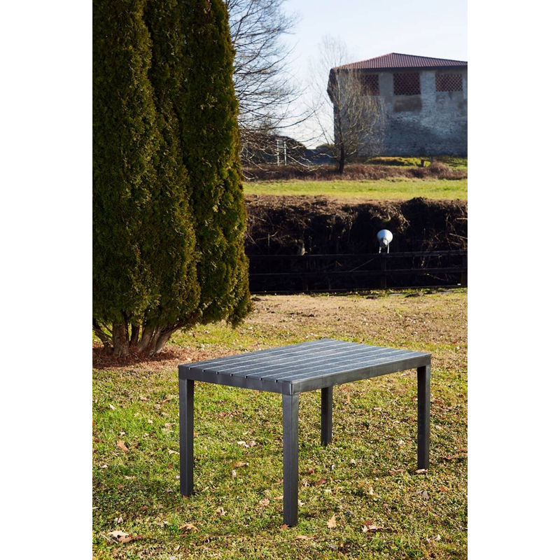 ProGarden Gartentisch Sumatra aus Kunststoff in Anthrazit, B: 78 cm, H: 72 cm, L: 138 cm - Bild 2