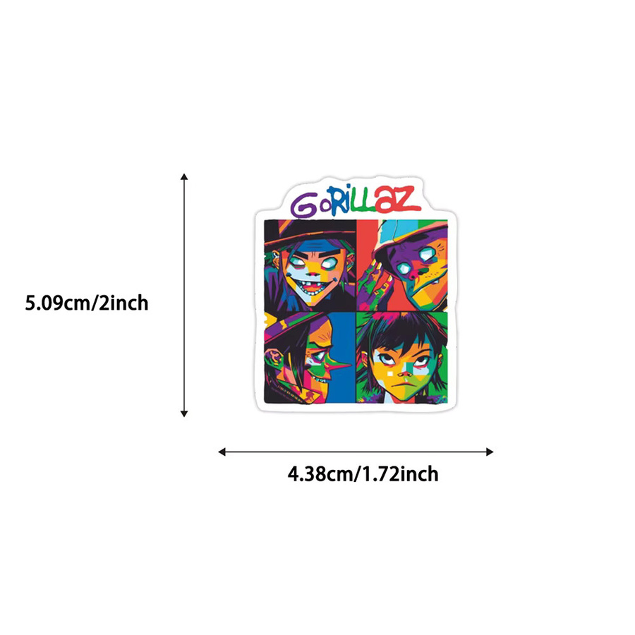 Keeppley Gorillaz Graffiti-Aufkleber, Bunt / Mehrfarbig - Bild 4