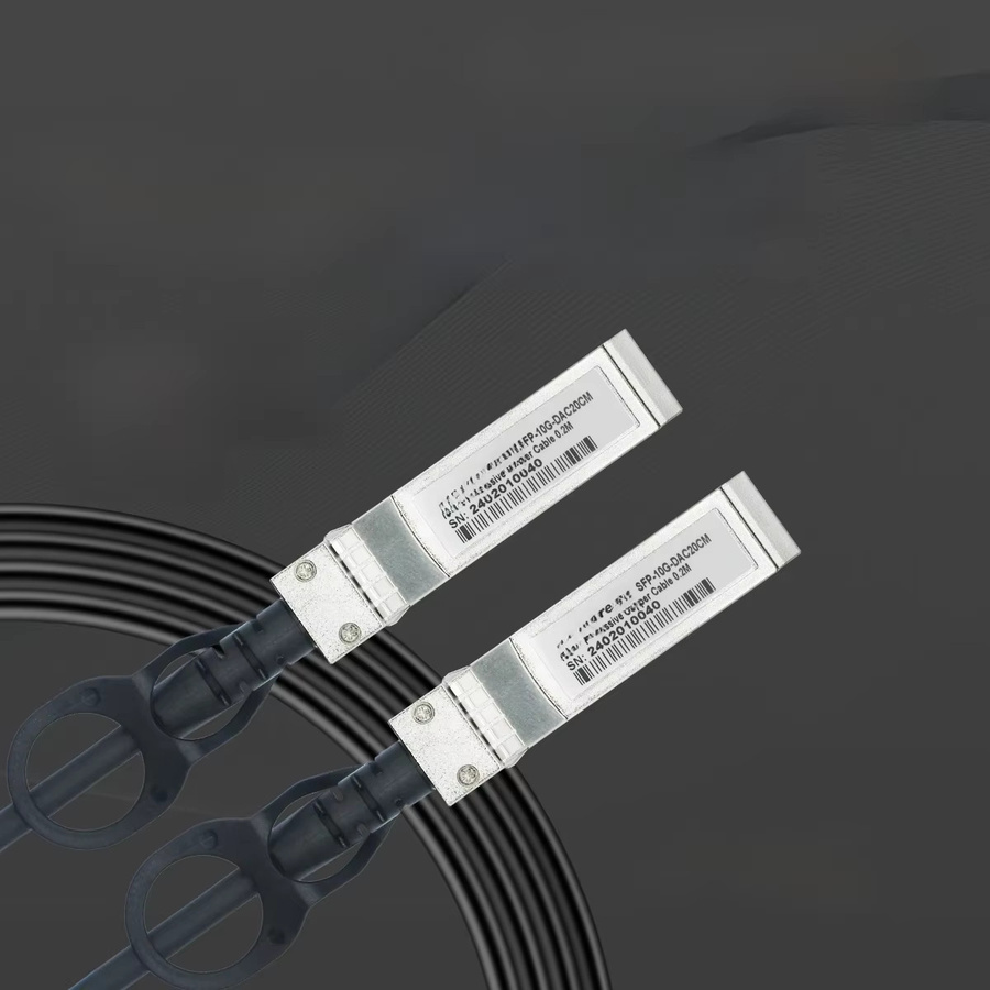 Go-Fibereasy 10Gb SFP+ zu SFP+ Passives Direct Attach Kupfer-Twinax-Kabel, Farbe: Schwarz, kompatibel mit Mikrotik, Dell und Ubiquiti - Bild 1