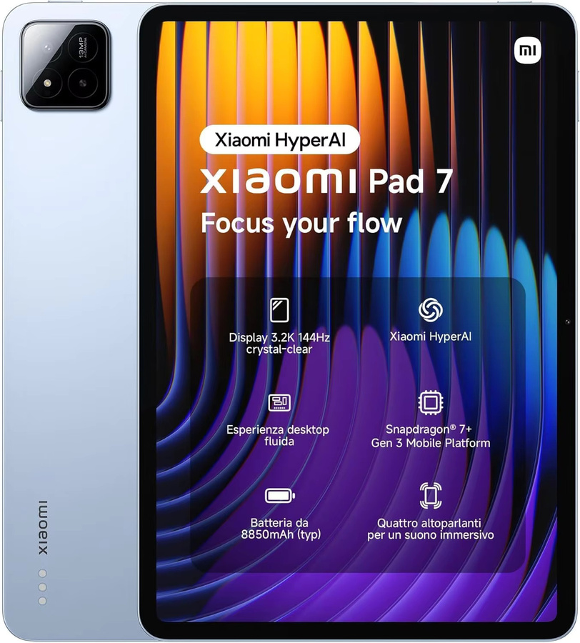 Xiaomi Pad 7 WiFi Tablet in Blau mit 256 GB Speicher, 11,2 Zoll 144Hz Display und Snapdragon 7+ Gen 3 Prozessor - Bild 3