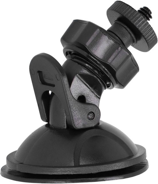 Shoemst Saugnapfhalterung für Auto Kamera mit 1/4 Zoll Schraube, Windschutzscheibenhalter Adapter für DV und GPS, Schwarz/Grau - Bild 1