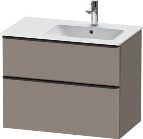 Duravit Waschtischunterschrank D-Neo in Schwarz/Grau Matt, B/T/H: 81 x 46,2 x 62,5 cm - Bild 1