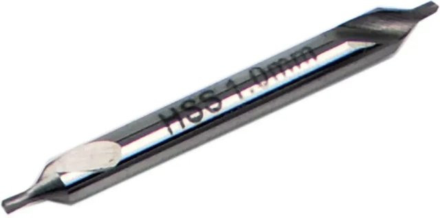 Rotwerk HSS-Zentrierbohrer in Silber mit 1,0 mm Durchmesser - Bild 1