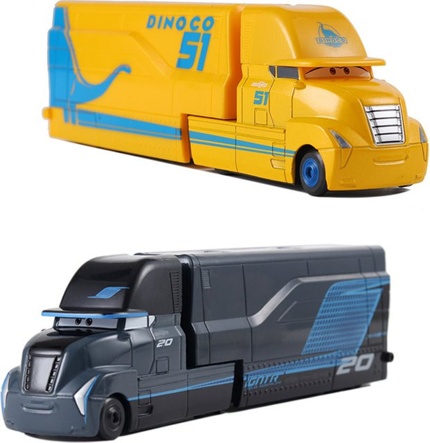 Pixar Disney Cars Storm Jackson Truck Lightning McQueen, Modellautos, 1:55 Maßstab, Metall - Bild 1