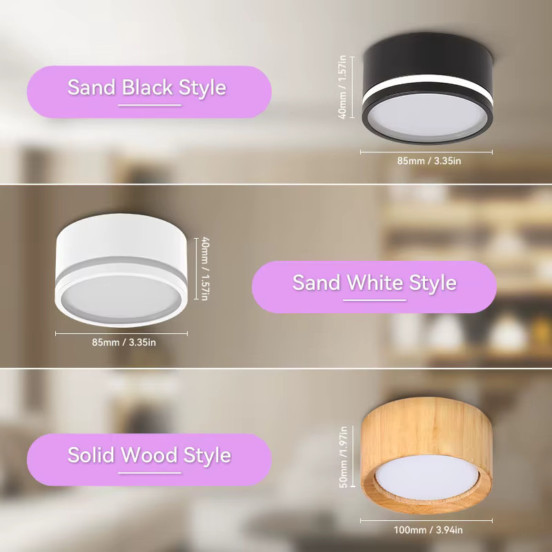 LANGYUE GX53 LED Downlight mit austauschbarer Glühbirne für Deckenmontage in Wohnzimmer und Küche, 110V - Bild 2