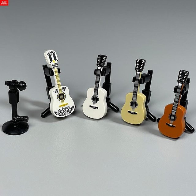 Yiran toy MOC Bausteine Gitarrenständer, Musikinstrumente, Zubehör, ab 6 Jahren - Bild 1