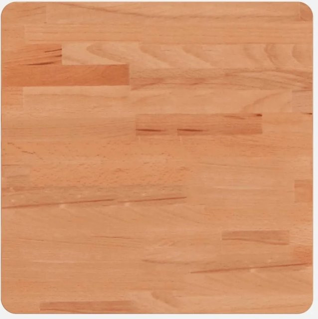 vidaXL Tischplatte aus Massivholz Buche, quadratisch, braun, B/T/H: 40 x 40 x 4 cm - Bild 1