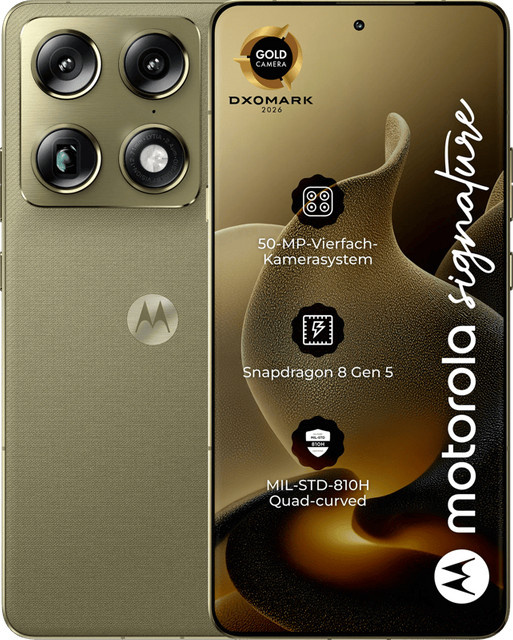 Motorola Signature Smartphone 512GB Grün 5G mit 6,78 Zoll Android Display - Bild 1
