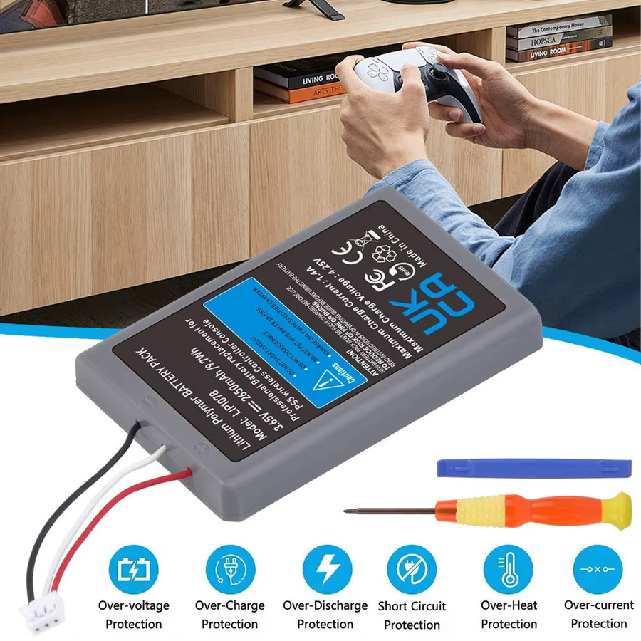 Sony Ersatzakku für PS5 DualSense Wireless Controller CFI-ZCT1W, Lithium-Polymer, 2650mAh, 3,65V, 9,7Wh - Bild 2