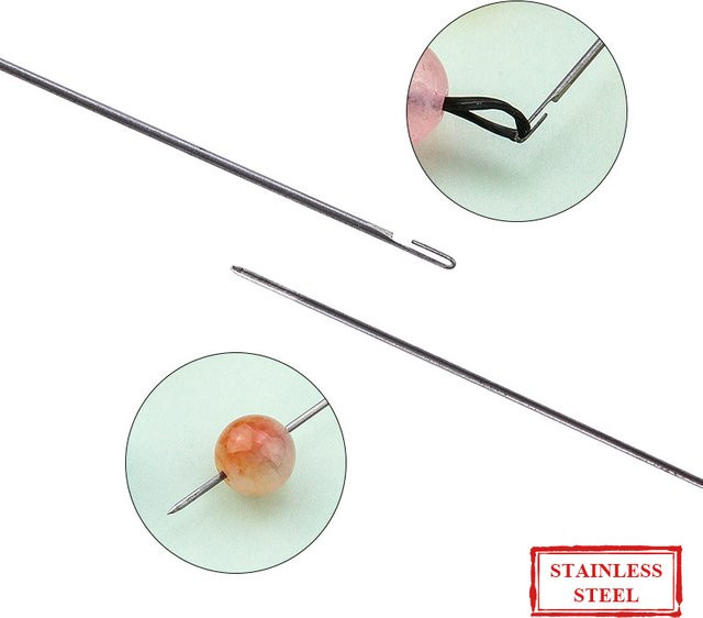 SMI Fine Perlennadeln Edelstahl, 27 cm, 5 Stück/Set - Bild 1