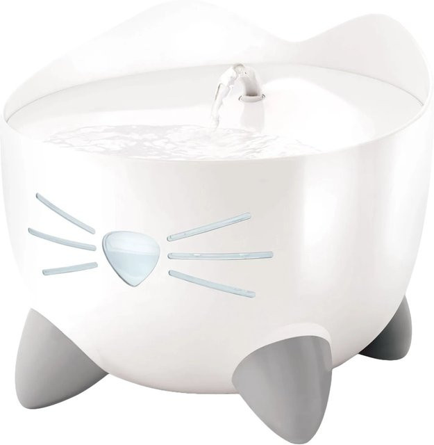 Catit Trinkbrunnen Pixi in Weiß mit 2,5 Litern Fassungsvermögen, Durchmesser: 20,5 cm, Höhe: 17 cm - Bild 1