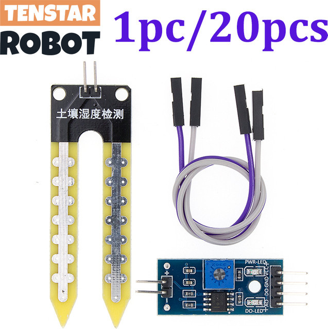 TENSTAR ROBOT LM393 Bodenfeuchtigkeit Hygrometer Sensor Modul für DIY Roboter und Smart Car - Bild 1