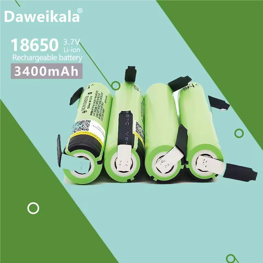 DAWEIKALA NCR18650B Lithium-Ionen-Akku 3,7 V 3400mAh mit Nickelblech in Grün - Bild 2