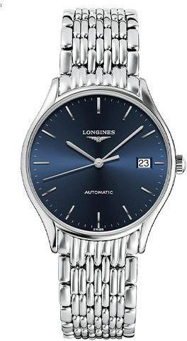 Longines Armbanduhr Automatik, Edelstahl, blaues Zifferblatt, 35 mm, Herren - Bild 1