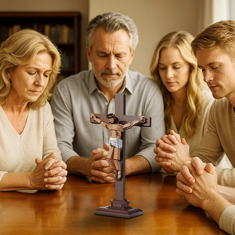 M MENBIS Gute Freitag Jesus, Bausteine Figuren Modell, 588 Teile - Bild 4